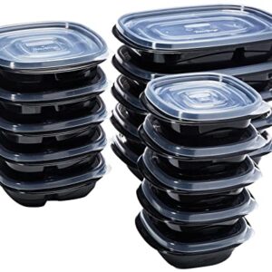 Rubbermaid TakeAlongs Food Storage Containers with Divided Base, 30 Piece Set