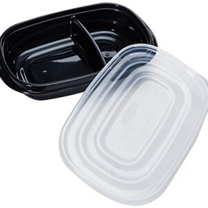 Rubbermaid TakeAlongs Food Storage Containers with Divided Base, 30 Piece Set