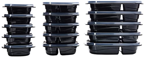 Rubbermaid TakeAlongs Food Storage Containers with Divided Base, 30 Piece Set