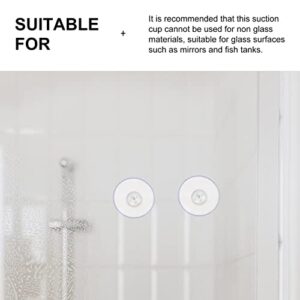 DOITOOL 10pcs Clear PVC Screw Suction Cup Hook Heavy Duty Thickened Sucker Manual Adjusting Sucker with Lock Nut for Bathroom Wall Door Glass Window