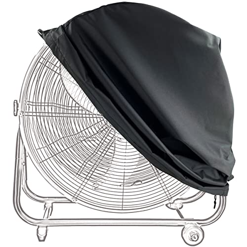 ELONGRIVER Industrial Fan Cover,Waterproof&Dust-proof Cover for 24” High-Velocity Drum Fan, Floor Fan Cover In Heavy Duty Material for Outdoor&Indoor