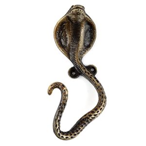 indian shelf cobra wall hooks | kids coat hooks | snake hooks |kids hooks | vintage animal hooks | iron wall hooks | antique snake hooks | single peg hooks | iron hooks | pack of 1
