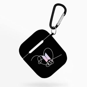 RJBDMBS Airpods Case Compatible with AirPods 1st2nd Full Protective Durable Shockproof Wireless Earphone Case with Key Chain for Men Women Fans Young Adult, One Size