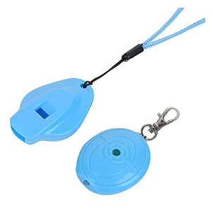 dazqqc led light remote sound control lost key finder whistle sound flashing beeping key locator keychain (d, one size)