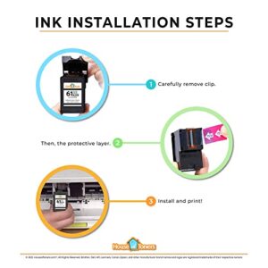 Houseoftoners Remanufactured Ink Cartridge Replacement for HP 67XXL HP 67XL Ink Cartridge 3YM57AN 3YM58AN for DeskJet 2755 1255,Envy Pro 6055 6400 6455,DeskJet Plus 4100 4155 4158 (2-Black, 1-Color)