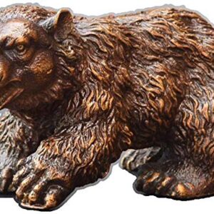 DSQK Garden Statue Creative Decoration of Pure Copper Bear Animal Wine Rack Study Room