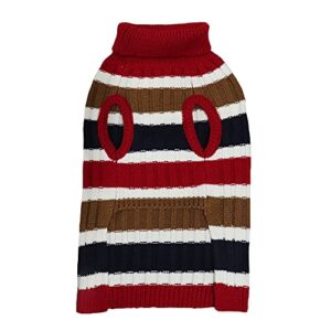 iBofans Dog Sweater - Winter Autumn Crochet Coat Apparel Fashion Cable Knit Clothes for Cold Weather