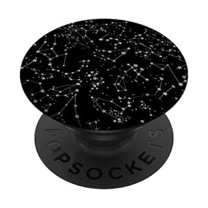 constellations galaxy night sky galaxy popsockets swappable popgrip