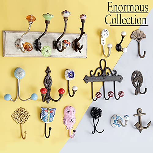 IndianShelf 1 Pack Hooks | Farmhouse Coat Hooks | Antique Hook Racks | Aluminium Hooks for Hanging Keys | Rabbit Wall Hooks for Hanging Coats [11.43 Cm]