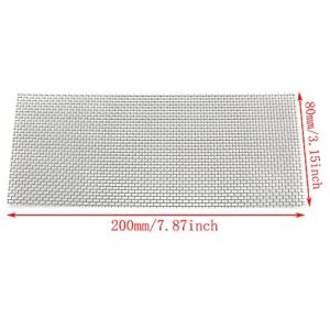 SQXBK Wire Mesh Pad 5PCS 8 x 20cm / 3.15 x 7.87inch Aquarium Fish Tank Plants Stainless Steel Wire Mesh Pads Moss Nets