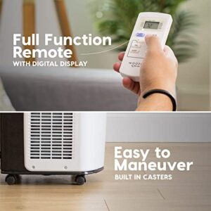 IRIS USA 3-in-1 WOOZOO Portable Air Conditioner and Dehumidifier with Remote Control, Quiet, 10,000 BTU, 450 Sq ft, White