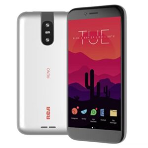 RCA Reno 16GB, Android 10, 4G LTE Unlocked Smartphone (Silver)