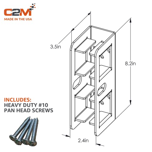 Hitch Stor Wall Mounted Hitch Receiver for Bike & Cargo Rack Storage | Patent Pending Garage Organizer Holds 200 lbs | If It Hooks to Your Hitch, Store It On Your Wall - 3 Hitch Storage Mount