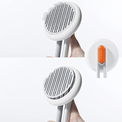 PETKIT Dog Cat Grooming Brush Comb,Self Cleaning Slicker Brushes for Dogs Cats Pet Grooming Massage