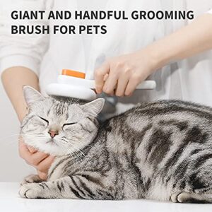 PETKIT Dog Cat Grooming Brush Comb,Self Cleaning Slicker Brushes for Dogs Cats Pet Grooming Massage