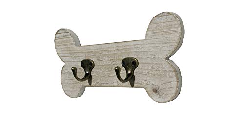 dwellington Vintage Style Dog Bone Hook Wall Mounted Coat Rack Rustic Wall Hanging Leash Holder