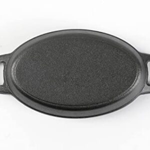 HAWOK Cast Iron Mini Oval Serving Dish 6.1 inchx 3.85 inch set of 4……
