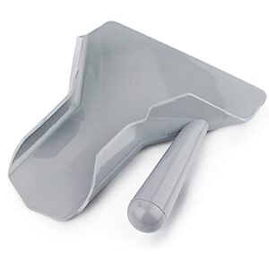 hugelooy french fry bagger scoop, commercial fry bagger scooper, food french fries shovel fry scoop (right handle)