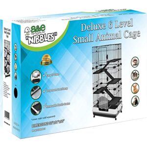 A&E Cage Company 80-3 Deluxe 6 Level Small Animal Cage, 32" L X 21" W X 60" H