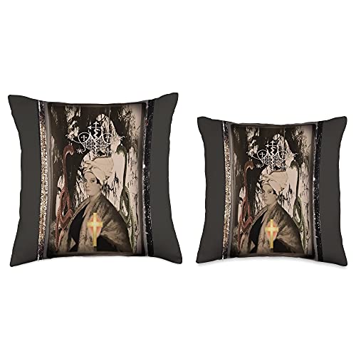 Geonetiqué Designs Marie Laveau {Laveaux} (The High Priestess) Throw Pillow, 18x18, Multicolor