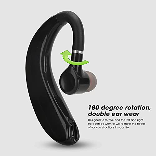 Single Ear Bluetooth Headsets,S300 Wireless Earphone,Portable Single‑Ear Business Earpiece Compatible with Bluetooth 5.0,for Business Talking and Sports