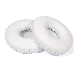 mdr-xb450ap earpads replacement ear pads protein leather ear cushion cover compatible with sony mdr-xb550ap mdr-xb450ap mdr-xb450 xb650bt extra bass on-ear headphones (white)