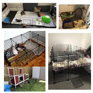 Kilodor Pet Playpen, Small Animal Cage Indoor with Door, 16 Panels DIY Metal Yard Fence, Indoor House for Guinea Pig, Kitten, Rabbit, Bunny, Puppy