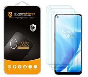 supershieldz (3 pack) designed for oneplus nord n200 5g [not fit for nord n20 5g] tempered glass screen protector, anti scratch, bubble free