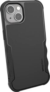 smartish iphone 13 protective case - gripzilla compatible with magsafe [rugged + tough] armored slim cover with drop protection - black tie affair