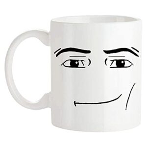 saviola-man face funny gamer mug,birthday mug,11oz novelty coffee cup,white,1 count (pack of 1)
