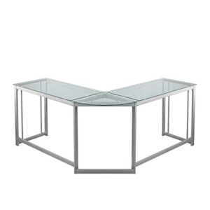 sogesfurniture Computer Glass Desk Large Offic Desk Computer Table Desk Writing Desk, BHUS-UT-096