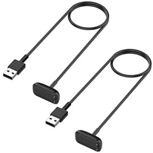 charger for fitbit charge 5 / fitbit luxe fitness tracker, replacement charging cable cord accessories for fitbit luxe/charge 5 [2-pack, 3.3ft/1m]