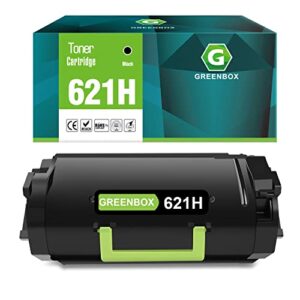 greenbox remanufactured 621h toner cartridge replacement for lexmark 621h 62d1h00 62d1000 high yield for lexmark mx710de mx710dhe mx711de mx711dhe mx711dthe mx810de mx810dfe mx810dpe mx810dme, 1 black
