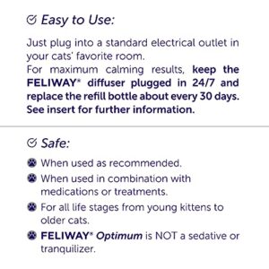 FELIWAY Optimum, Enhanced Calming Pheromone 30-day Refill – 1 Pack