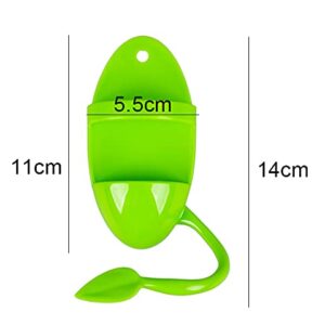 2pcs Plastic Pet Bird Cuttlebone Holder Food Holder, Cuddle Bone Feeding Racks, Cuttlebone Holder for Cockatiels Parakeets Budgies Finches Green