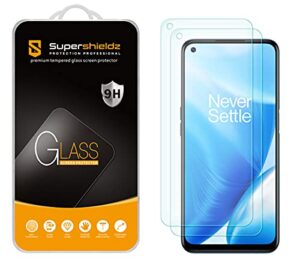 supershieldz (2 pack) designed for oneplus nord n200 5g [not fit for nord n20 5g] tempered glass screen protector, anti scratch, bubble free