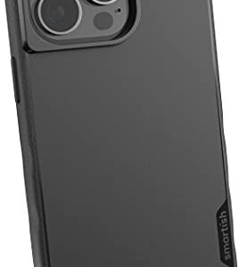 Smartish iPhone 13 Pro Slim Case - Gripmunk Compatible with MagSafe [Lightweight + Protective] Thin Grip Cover with Microfiber Lining - Black Tie Affair