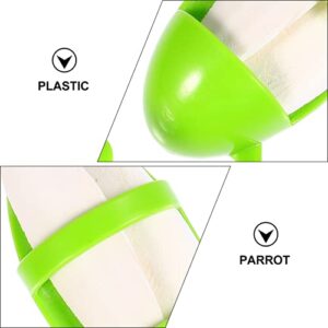 TEHAUX 2pcs Cuttlebone for Birds Parrots, Cuddle Bones with Plastic Cuttlebone Holder for Cockatiels Parakeets Budgies Finches