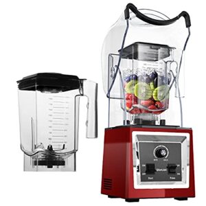 soundproof red blender + cup