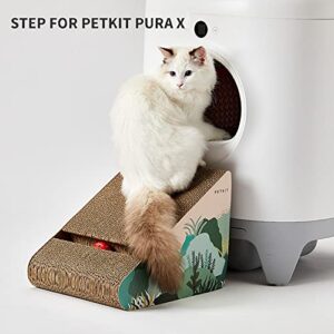 PETKIT Cardboard Cat Scratcher Scratching Pad, Stairs, Step Stool for Pura X