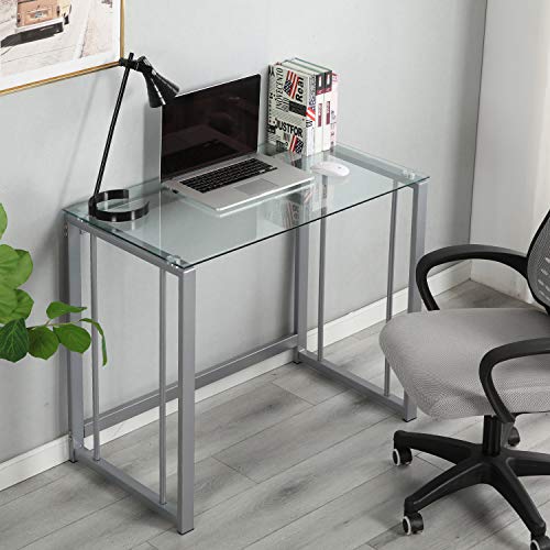 sogesfurniture Computer Glass Desk Large Offic Desk Computer Table Desk Writing Desk,BHUS-UT-097