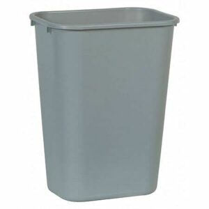 10 Gallon Rectangular Trash Can , Outdoor Trash can for Patio Gray