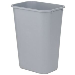 10 Gallon Rectangular Trash Can , Outdoor Trash can for Patio Gray