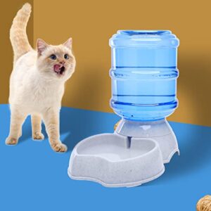 Pet Water Dispenser Automatic for Dogs Cats, BPA-Free, Gravity Refill, Self Feeding for Small Medium Pets Puppy Kitten Rabbit - 1 Gallon (Waterer)