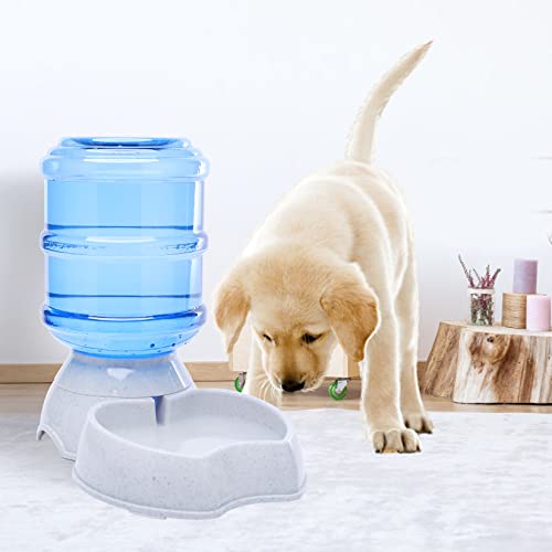 Pet Water Dispenser Automatic for Dogs Cats, BPA-Free, Gravity Refill, Self Feeding for Small Medium Pets Puppy Kitten Rabbit - 1 Gallon (Waterer)