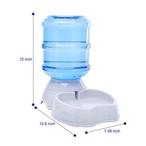 Pet Water Dispenser Automatic for Dogs Cats, BPA-Free, Gravity Refill, Self Feeding for Small Medium Pets Puppy Kitten Rabbit - 1 Gallon (Waterer)