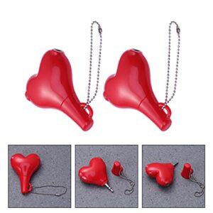 MILISTEN 2pcs Heart Shaped Audio Adapter Headphone Cable Splitter Earphone Cable Divider