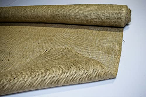 USA Fabric Store Burlap Natural Jute Fabric 10 Oz 72" Wide by The Yard Premium Vintage Upholstery