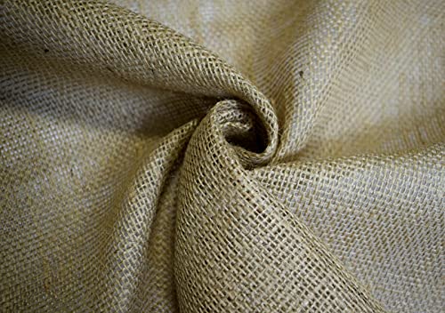 USA Fabric Store Burlap Natural Jute Fabric 10 Oz 72" Wide by The Yard Premium Vintage Upholstery