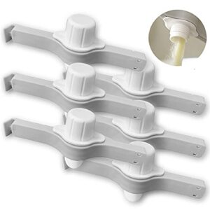 6 pcs pouring clips pyyxzjup package clips with pour spout for sealing packaged items such as coffee,sugar,cereal,washing powder,whipping cream with a sealing rotation cover